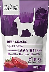 Cat Chefs Beef Snacks Sığır Etli 80 gr Kedi Ödülü