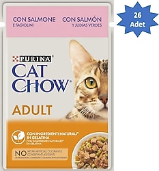 Cat Chow Somonlu 85 gr 26'lı Yetişkin Kedi Yaş Maması