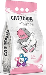 Cat Town Bebek Pudrası Kokulu 10 lt İnce Taneli Bentonit Kedi Kumu
