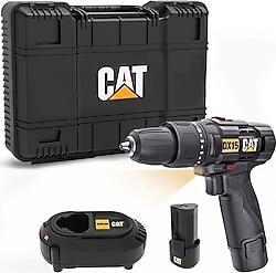 Cat DX15.1 12 V Çift Akülü 2 Ah Darbeli Matkap