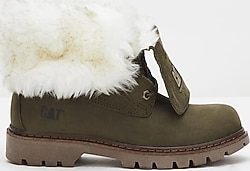Cat Utah Fur Nubuk Dark Olive Yeşil Kadın Bot