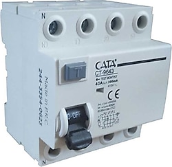 Cata CT-9643 4x40 A 300 mA Kaçak Akım Rölesi