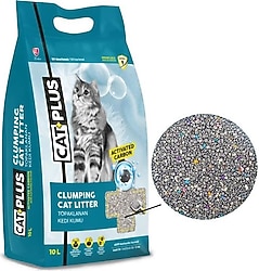 CatPlus Aktif Karbonlu 10 lt Topaklanan Kedi Kumu