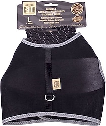Cattie Havalı Dokuma L 1.5x30-40 cm Siyah Göğüs Kedi Tasması
