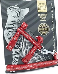 Cattie 1x25-40 cm Kedi Göğüs ve Gezdirme Tasması