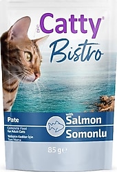 Catty Bistro Pate Somonlu 85 gr Yetişkin Kedi Yaş Maması