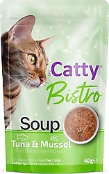 Catty Bistro Ton Balıklı Ve Midyeli 40 gr Kedi Çorbası