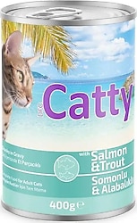 Catty Gravy Soslu Somonlu ve Alabalıklı 400 gr Yetişkin Konserve Kedi Maması