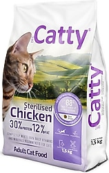 Catty Tavuklu 1.5 kg Kısırlaştırılmış Yetişkin Kedi Maması