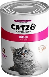 Catzo Premium Biftekli 400 gr Yetişkin Konserve Kedi Maması