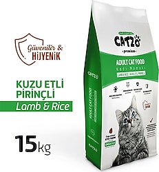 Catzo Premium Kuzu Etli 15 kg Yetişkin Kedi Maması