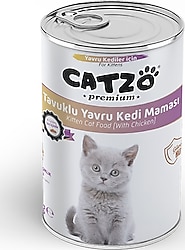 Catzo Premium Tavuk Etli 400 gr Yavru Konserve Kedi Maması