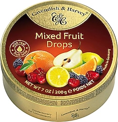 Cavendish & Harvey Mixed Fruit Drops 200 gr