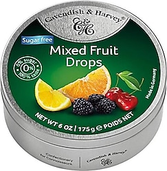 Cavendish & Harvey Şekersiz Mixed Fruit Drops 175 gr