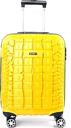 ÇÇS 5201 Crocodile Abs Kabin Boy Valiz Sarı