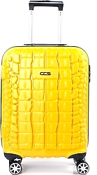 ÇÇS 5201 Crocodile Abs Sarı Orta Boy Valiz