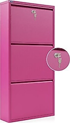 Ceha Pembe 3'lü Kilitli Metal Ayakkabılık
