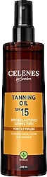 Celenes Herbal 200 ml 15 Faktör Bronzlaştırıcı Yağ