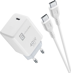 Cellularline 40 W Type-C Kablolu Hızlı Şarj Aleti