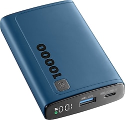 Cellularline Elite Mavi 10000 mAh Hızlı Şarj Powerbank