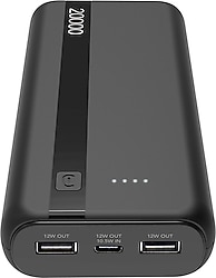 Cellularline PBENTRY20000 20000 mAh Hızlı Şarj Powerbank