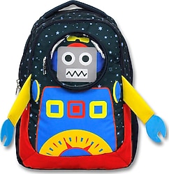 Cennec 3007 Robot Desenli Okul Çantası