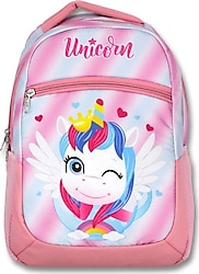 Cennec 3028 Renkli Sevimli Unicorn İlkokul Sırt Çantası