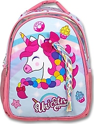 Cennec 3094 Unicorn Desenli Okul Sırt Çantası