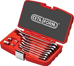 Ceta Form B05-P12 C-Gear 12 Parça Düz Cırcırlı Kombine Anahtar Takımı