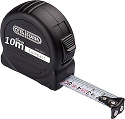 Ceta Form P05B-1025 Siyah Kasa 10 m x 25 mm Compact Şerit Metre