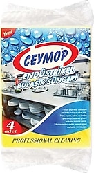 Ceymop Endüstriyel Bulaşık Süngeri 4'lü