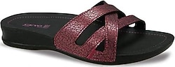 Ceyo 9942-1 Bordo Kadın Terlik