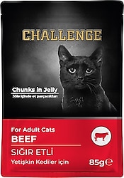 Challenge Sığır Etli 85 gr Yetişkin Kedi Yaş Maması