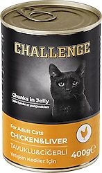 Challenge Tavuklu ve Ciğerli 400 gr Yetişkin Konserve Kedi Maması