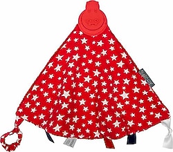 Cheeky Chompers Comfortchew Red Stars Diş Kaşıyıcılı Rahatlatıcı Örtü