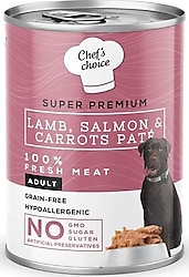 Chefs Choice Kuzu Somon ve Havuçlu 400 gr Konserve Köpek Maması