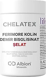 Chelatex Ferimore Kolin Demir Bisglisinat 30 Kapsül