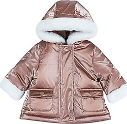 Chicco 09087777000000 Kapüşonlu Kız Bebek Mont