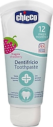 Chicco Çilekli 12 Ay+ Florürsüz Bebek Diş Macunu 50 ml