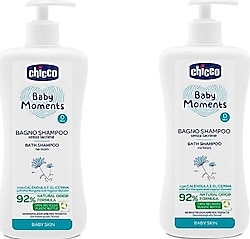 Chicco Moments Bebek Saç ve Vücut Şampuanı 750 ml 2 Adet