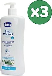 Chicco Moments Bebek Saç ve Vücut Şampuanı 750 ml 3 Adet