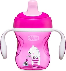 Chicco Yarı Yumuşak Uçlu Pembe Training Cup 6 Ay+ 200 ml