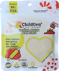 ChildGen Beyaz Oyun Hamuru Refill 125 gr