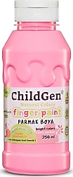 ChildGen Süper Yıkanabilir 350 ml Pembe Parmak Boya