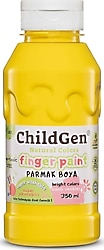 ChildGen Süper Yıkanabilir 350 ml Sarı Parmak Boya