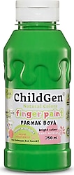 ChildGen Süper Yıkanabilir 350 ml Yeşil Parmak Boya