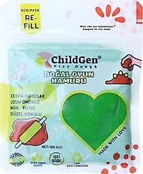 ChildGen Yeşil Oyun Hamuru Refill 125 gr