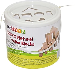 Chiva CS-8832 Natural Ahşap 50 Parça Blok Seti