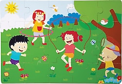 Chiva İlkbahar Ahşap Yer Puzzle CS-1276