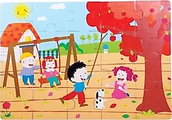 Chiva Sonbahar Ahşap Yer Puzzle CS-1277